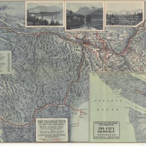 Map of Canadian Rockies and the Triangle Tour of British Columbia [Title on Front Cover]