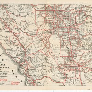 Grant Grove and Sequoia National Park to San Joaquin Valley and Connections to Coast Route