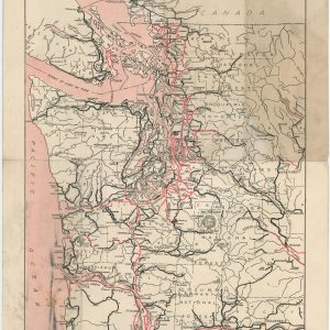 The Seattle Times Tourist and Resort Bureau Road Map of Western Washington
