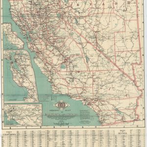 Highway Map of California and Nevada