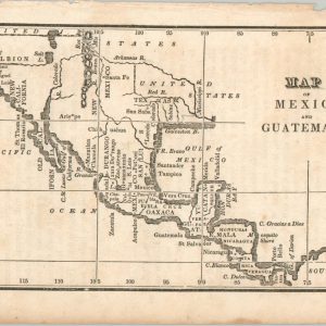 Map of Mexico and Guatemala