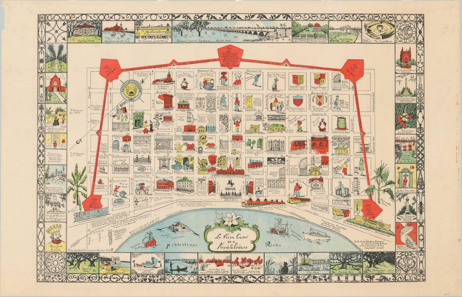 Le Vieux Carre de la Nouvelle Orleans - Curtis Wright Maps