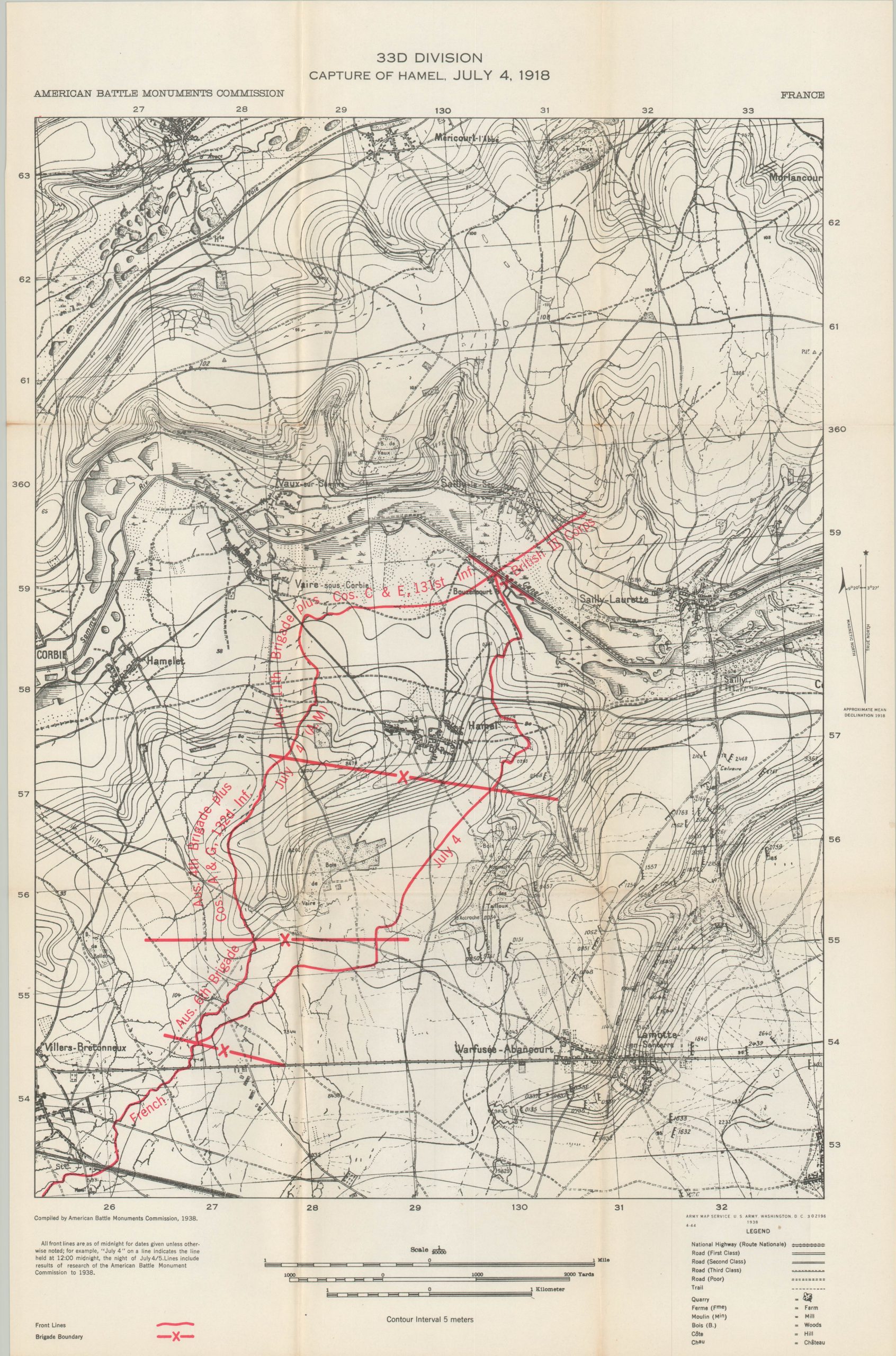 33d Division Summary of Operations in the World War - Image 6