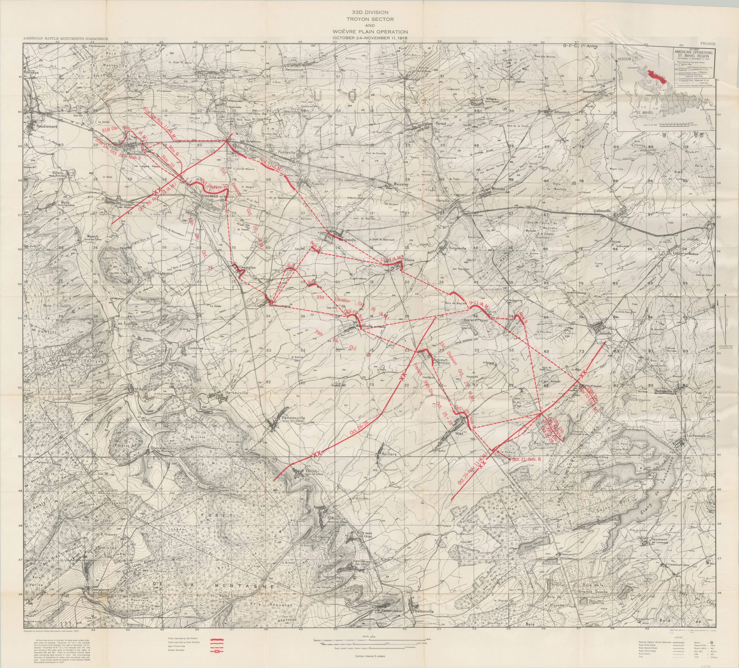 33d Division Summary of Operations in the World War - Image 4