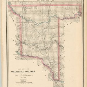 Map of the Oklahoma Country in the Indian Territory